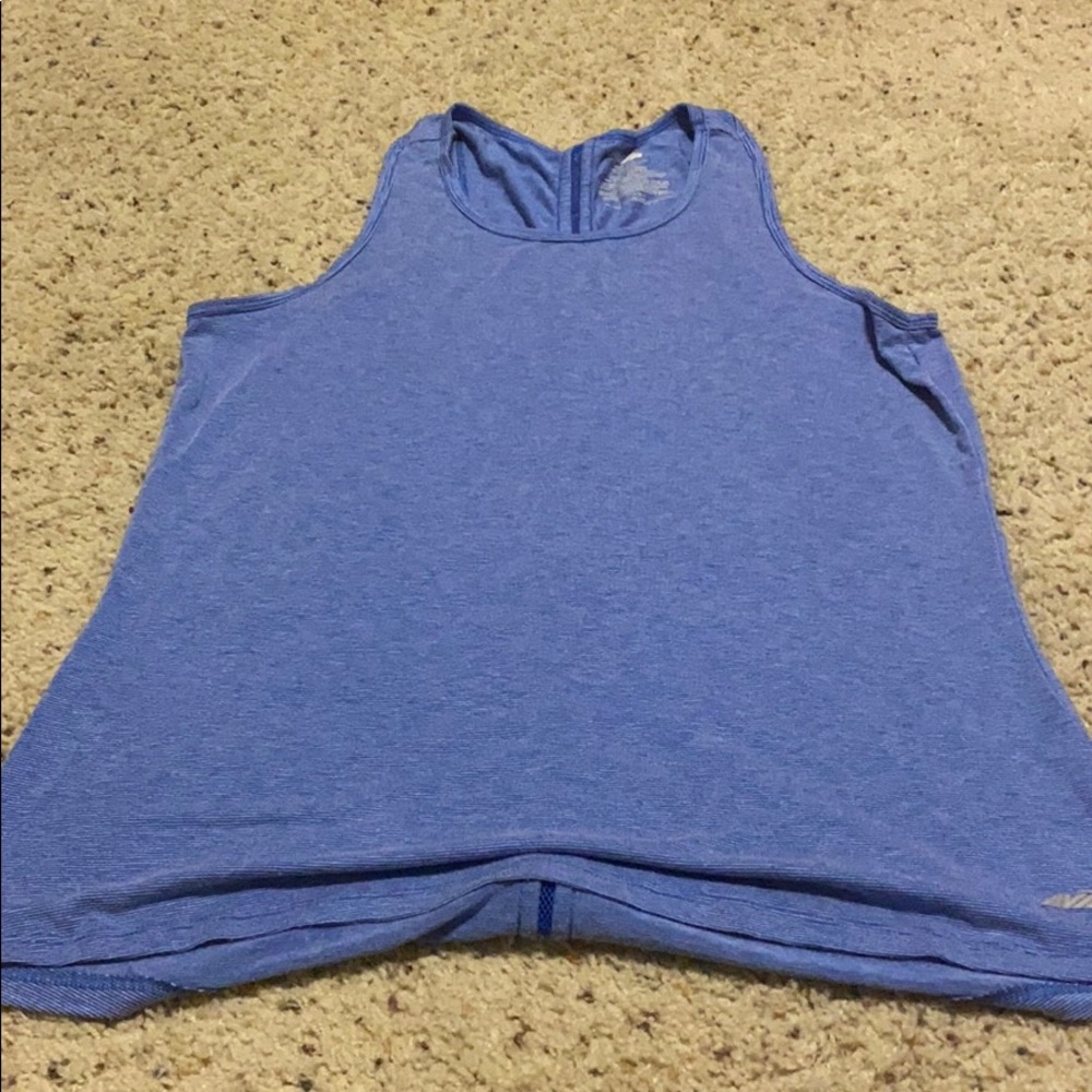 small blue tank top